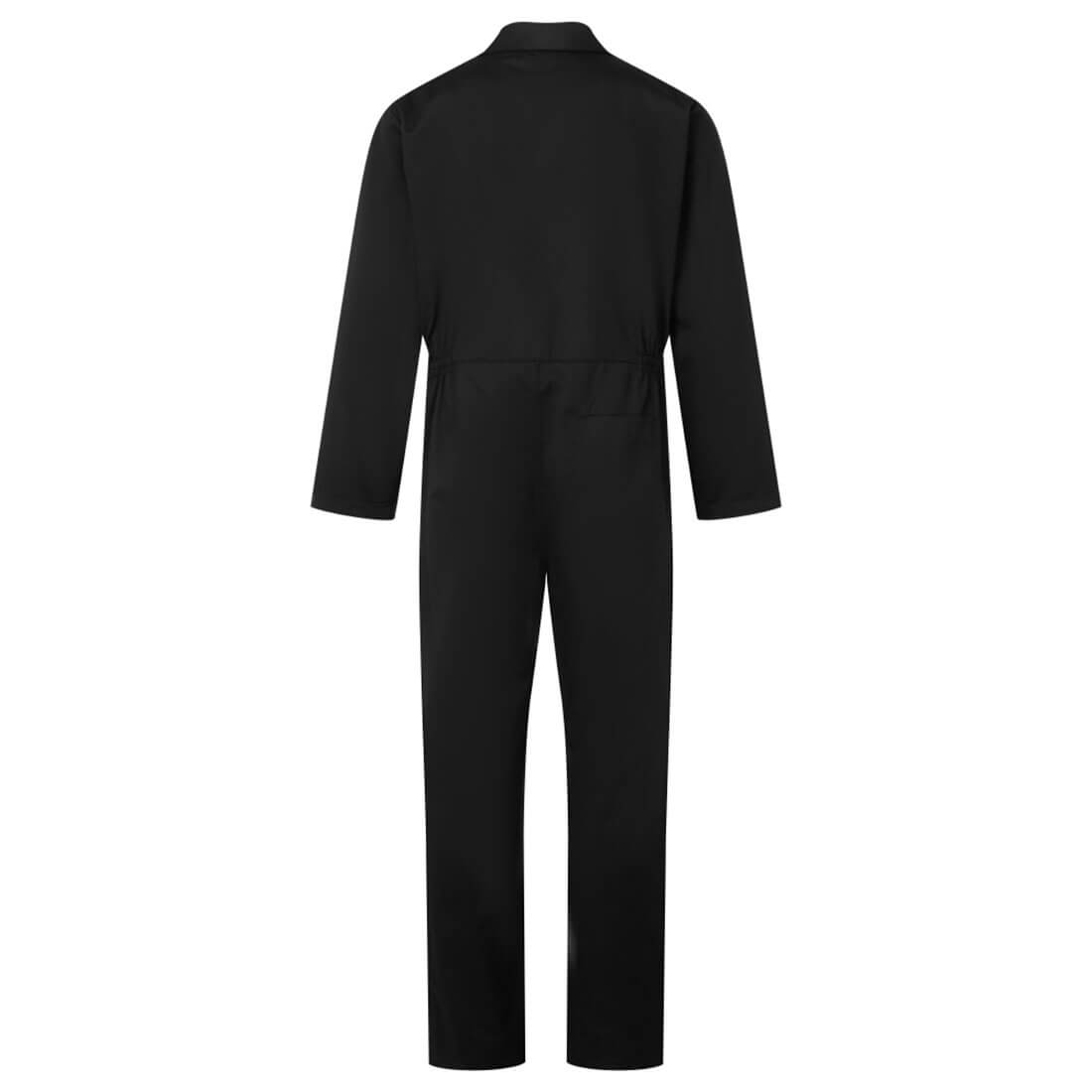 Portwest ES813 ES1 Essential Zip Boilersuit in Black, back view