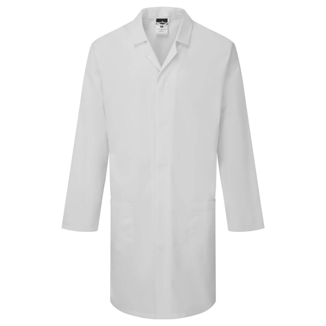 Portwest ES1 Essential Lab Coat in White, main product image