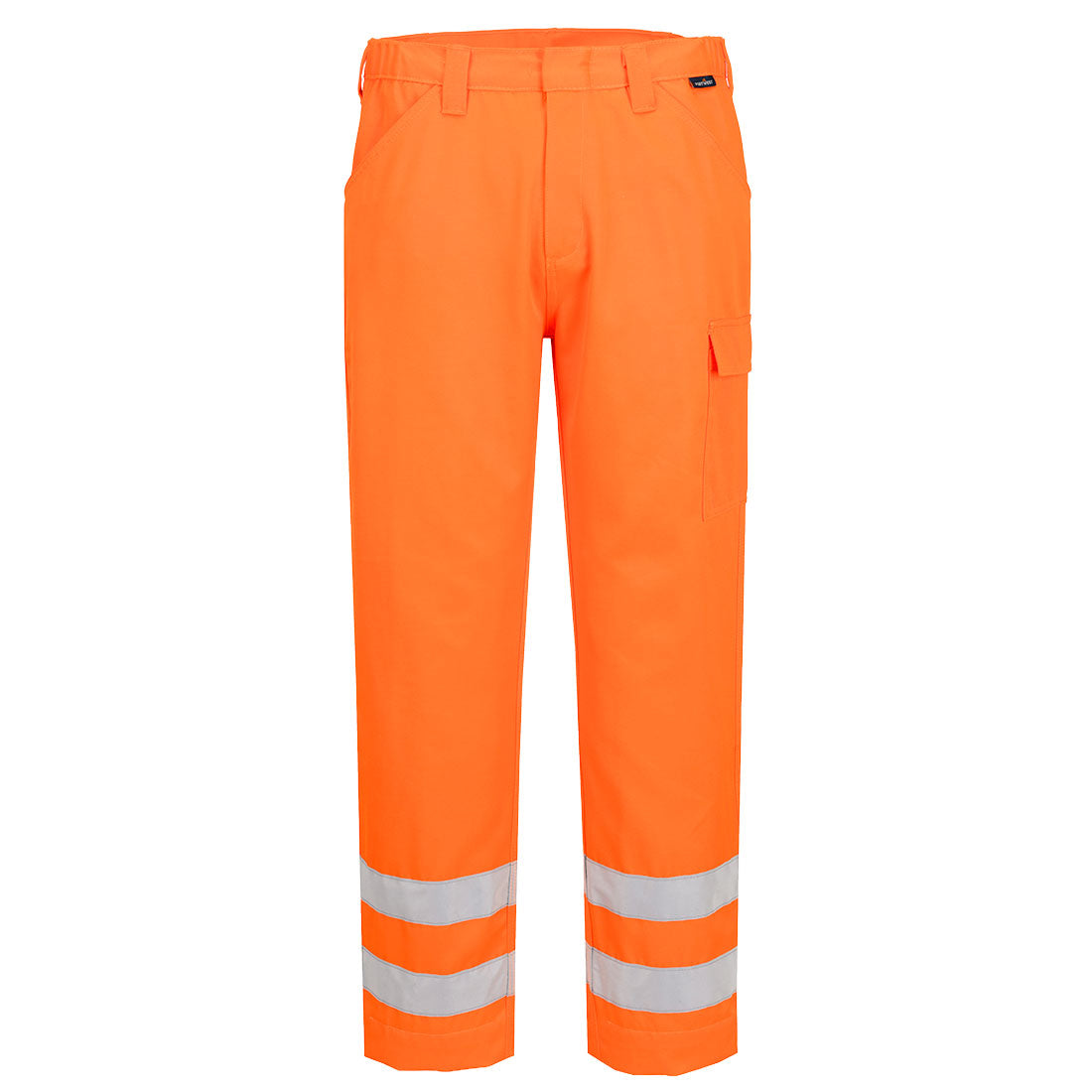 Portwest ES1 Essential Hi-Vis Combat Trouser in Orange, main product image