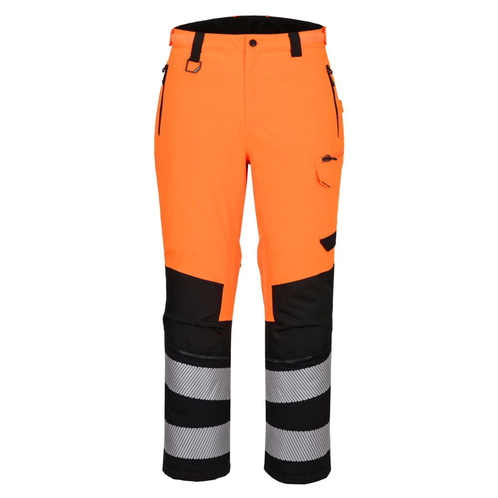 Portwest EV4 Hi-Vis Expedition Trouser in Orange/Black, main product image