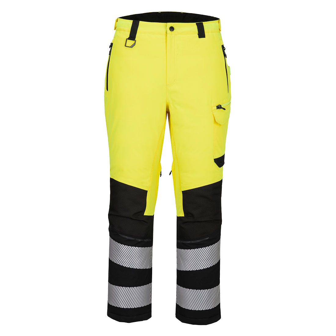 Portwest EV4 Hi-Vis Expedition Trouser in Yellow/Black, image 2