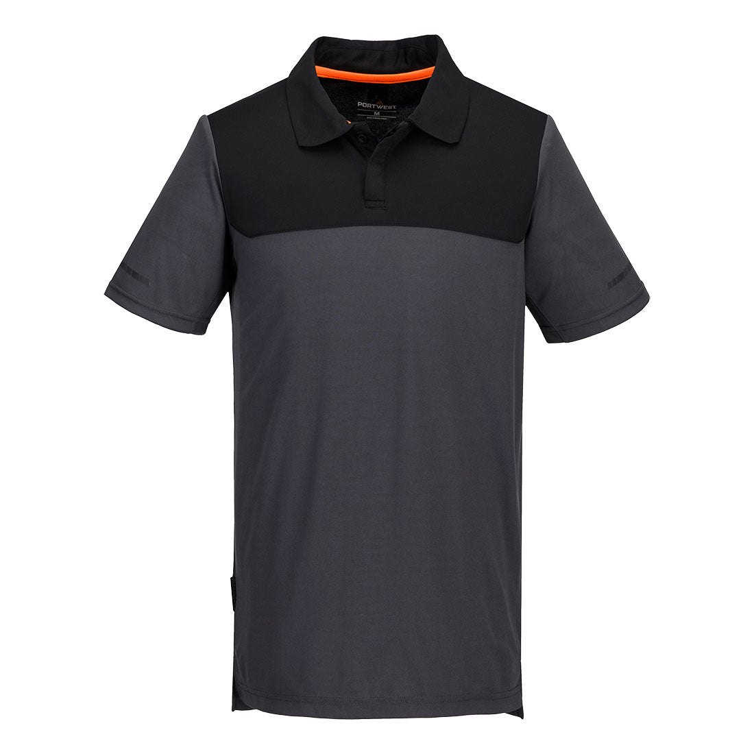 Portwest EV4 Lightweight Polo Shirt S/S in Metal Grey, image 2