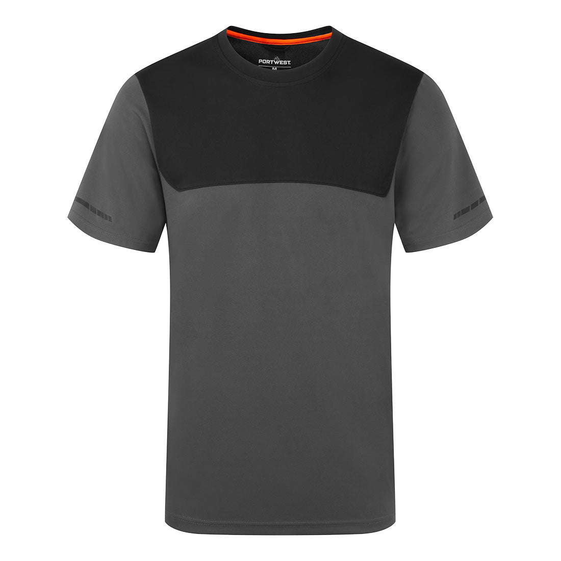 Portwest EV4 Lightweight T-Shirt S/S in Metal Grey, image 2