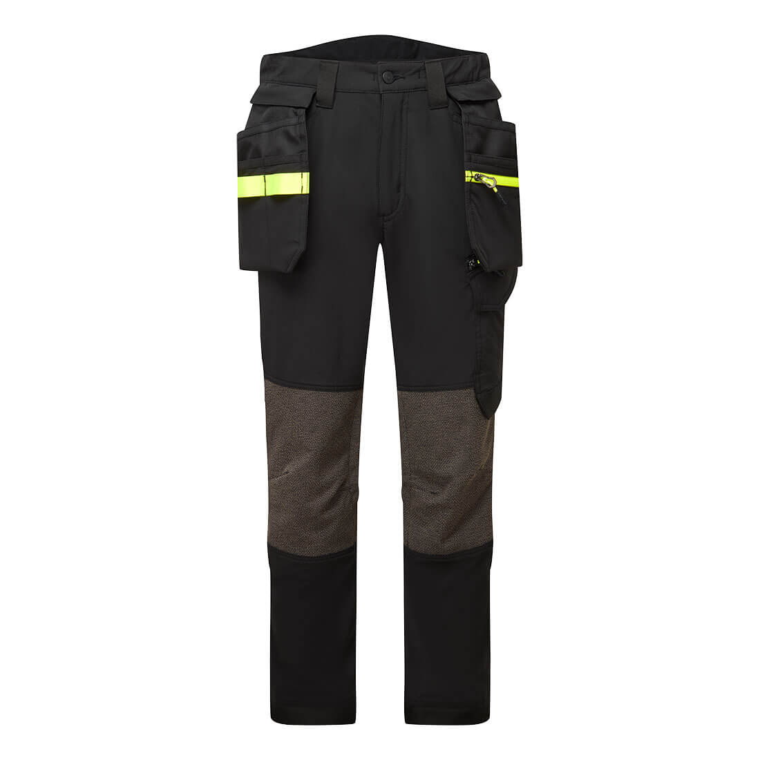 Portwest EV4 Stretch Detachable Holster Trousers in Black, main product image