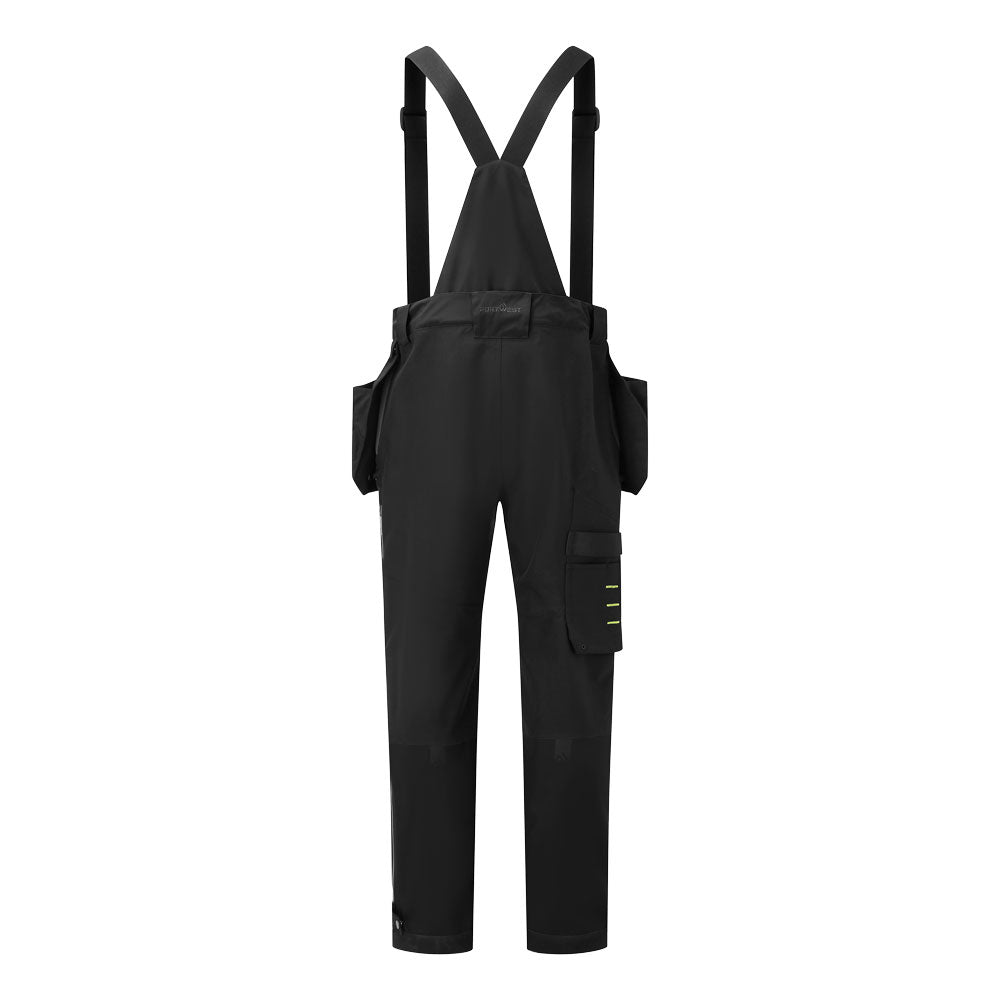 Portwest EV443 EV4 Shell Trousers in Black, back view