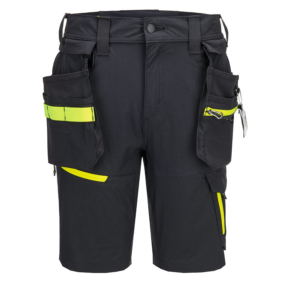 Portwest EV4 Lightweight Detachable Holster Shorts in Black, main product image