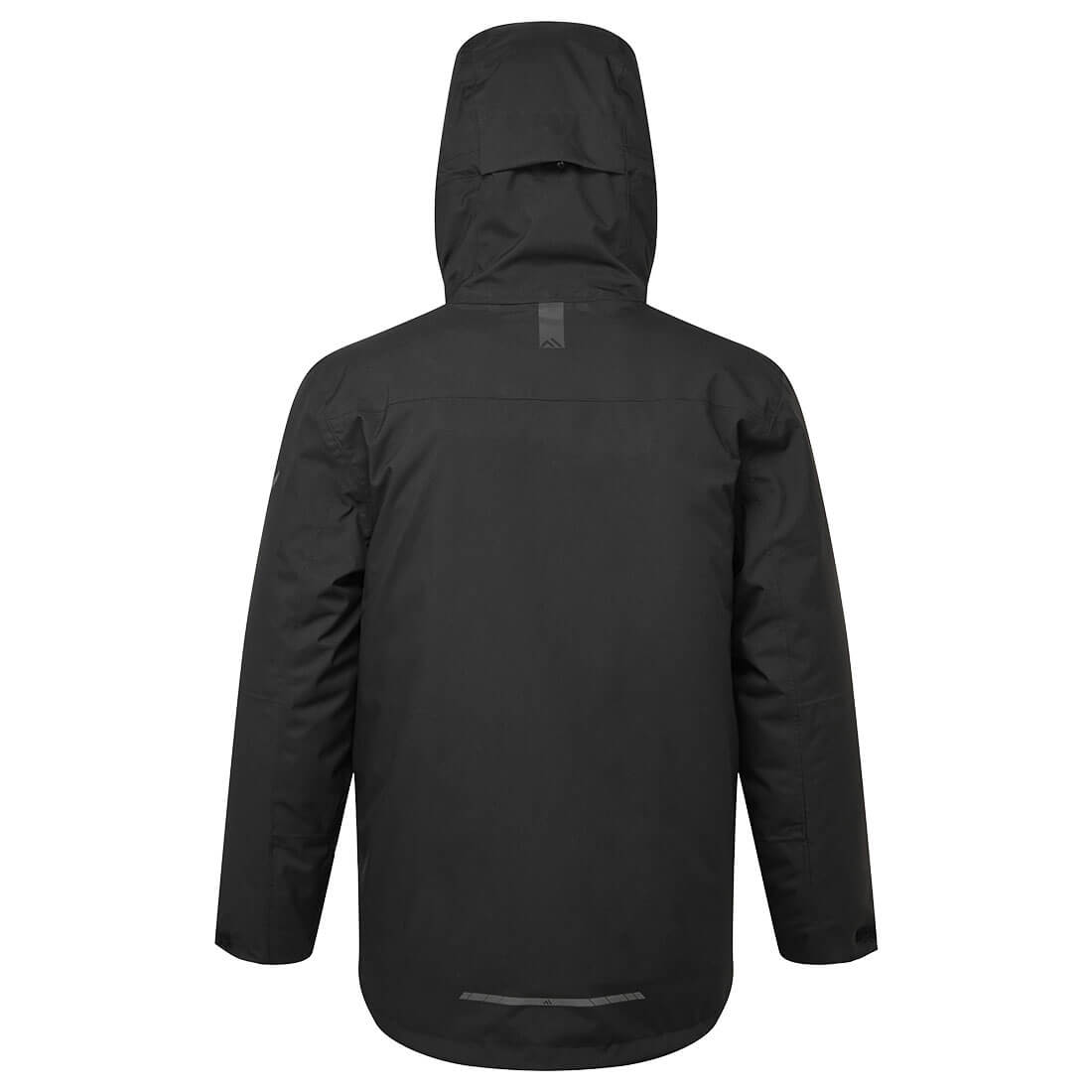 Portwest EV461 EV4 Winter Parka Jacket in Black, back view