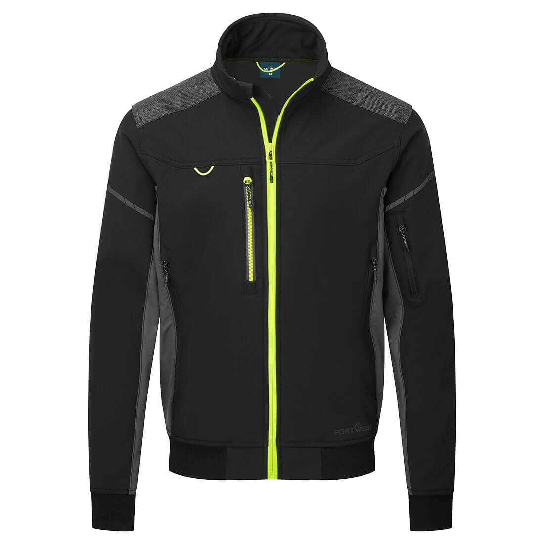 Portwest EV4 Softshell Bomber in Black Tall, image 2
