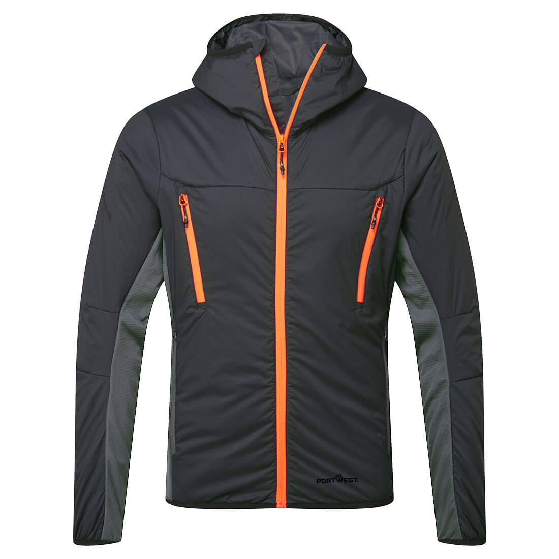 Portwest EV4 Insulated Hybrid Jacket in Metal Grey Tall, image 4