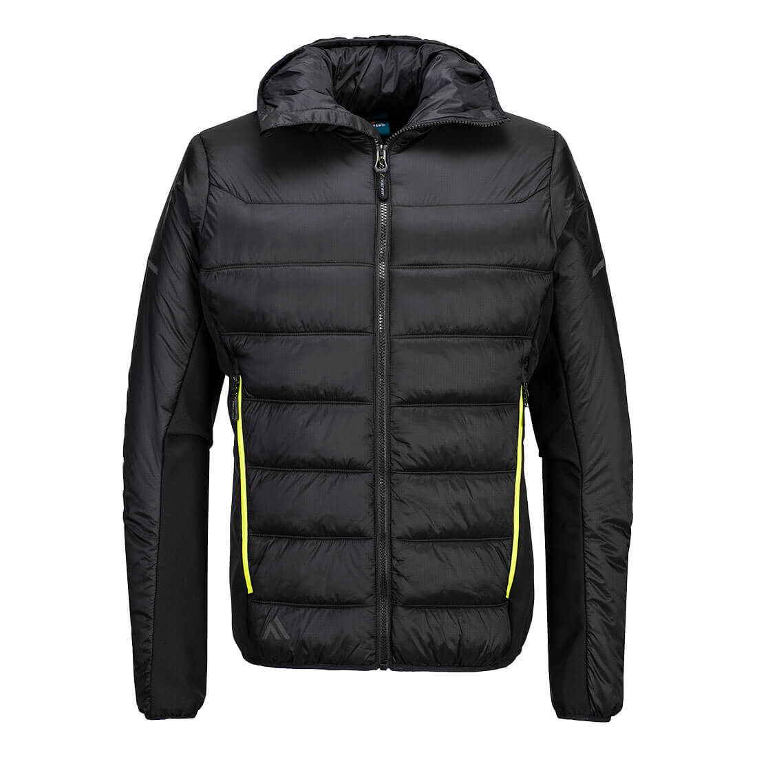 Portwest EV4 Insulated Baffle Jacket in Black, main product image