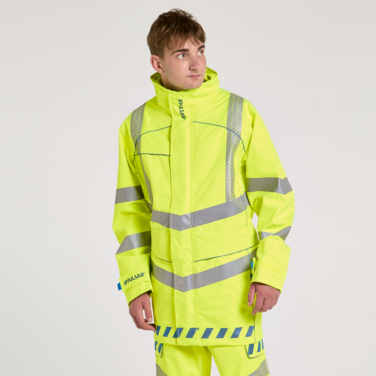 Pulsar 3-Layer Storm Coat Yellow - Recycled Content, image 2
