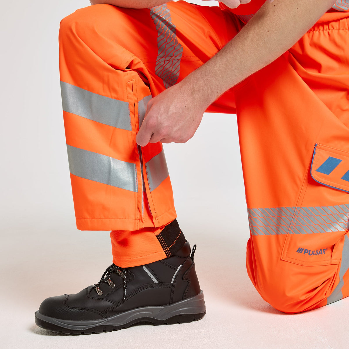 Pulsar 3-Layer Overtrousers Orange - Recycled Content, image 5