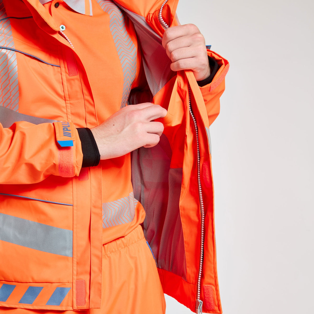 Pulsar 3-Layer Bomber Jacket Orange - Recycled Content, image 6