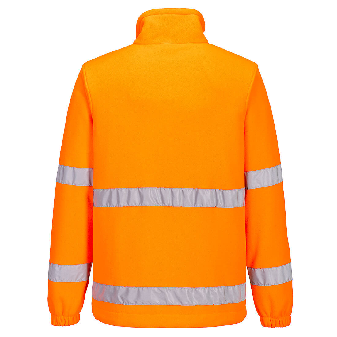 Portwest F302 Hi-Vis 1/2 Zip Fleece in Orange, back view