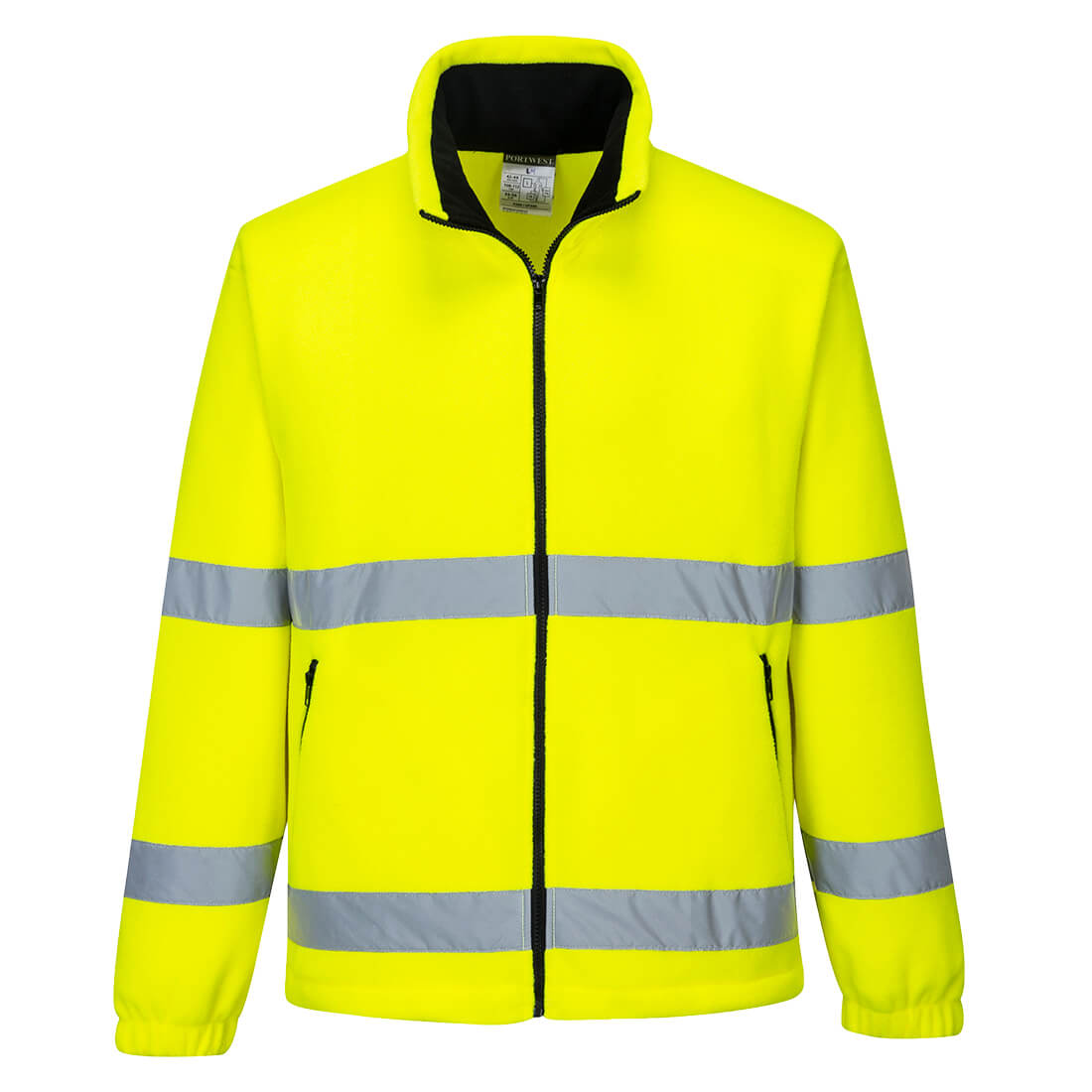 Portwest Hi-Vis Windbreaker Fleece in Yellow, image 2