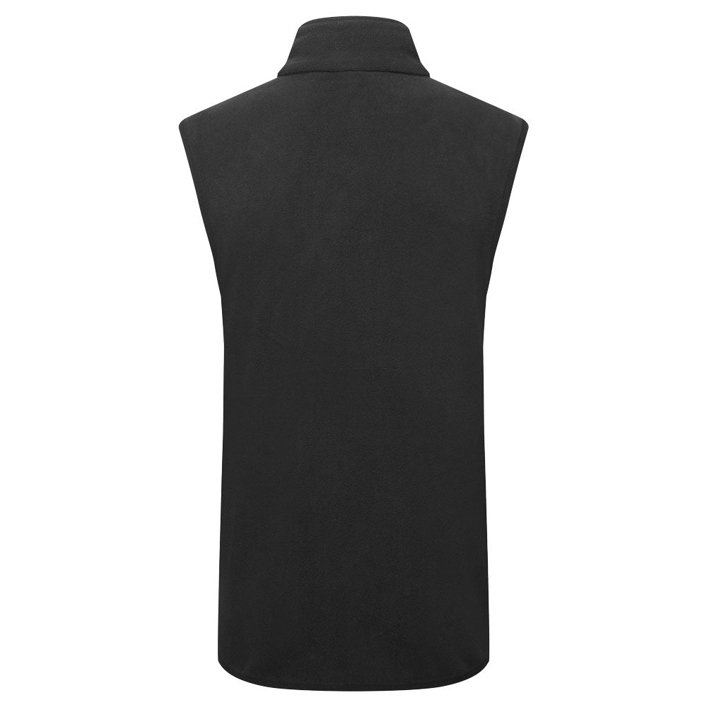 Portwest F417 Eco Fleece Gilet in Black, back view