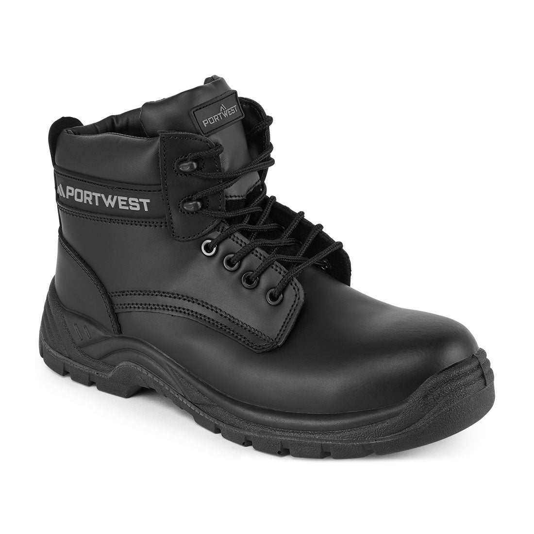 Portwest Composite Leather Ankle Boot S3S SR in Black, main product image