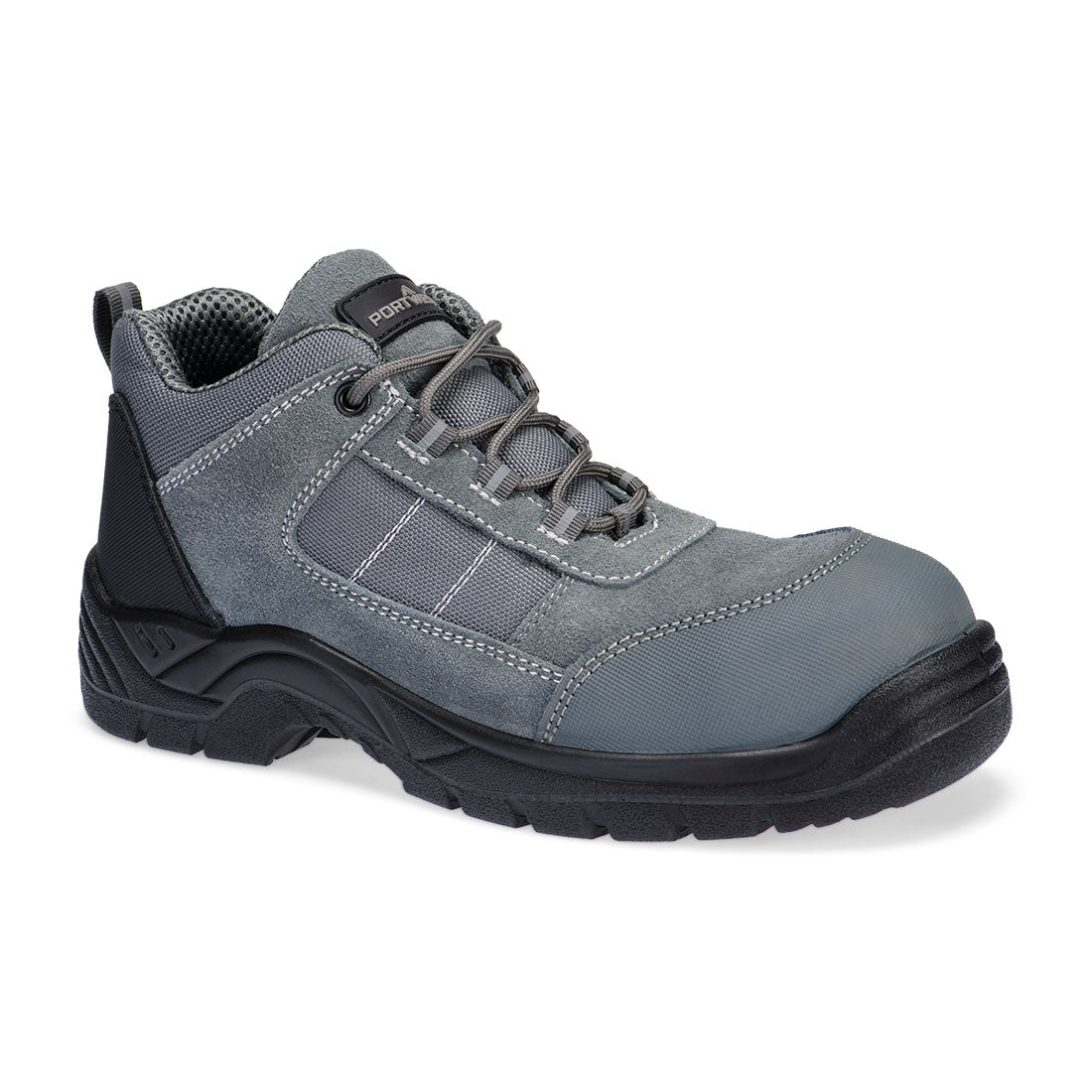 Portwest Composite Textile Suede Low Shoe S1 SR FO in Metal Grey, image 2