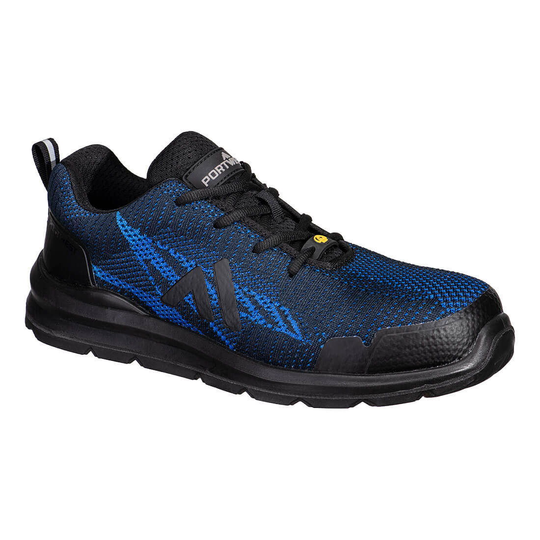 Portwest Composite Textile Trainer S1PS ESD SR FO in Navy/Royal, image 2