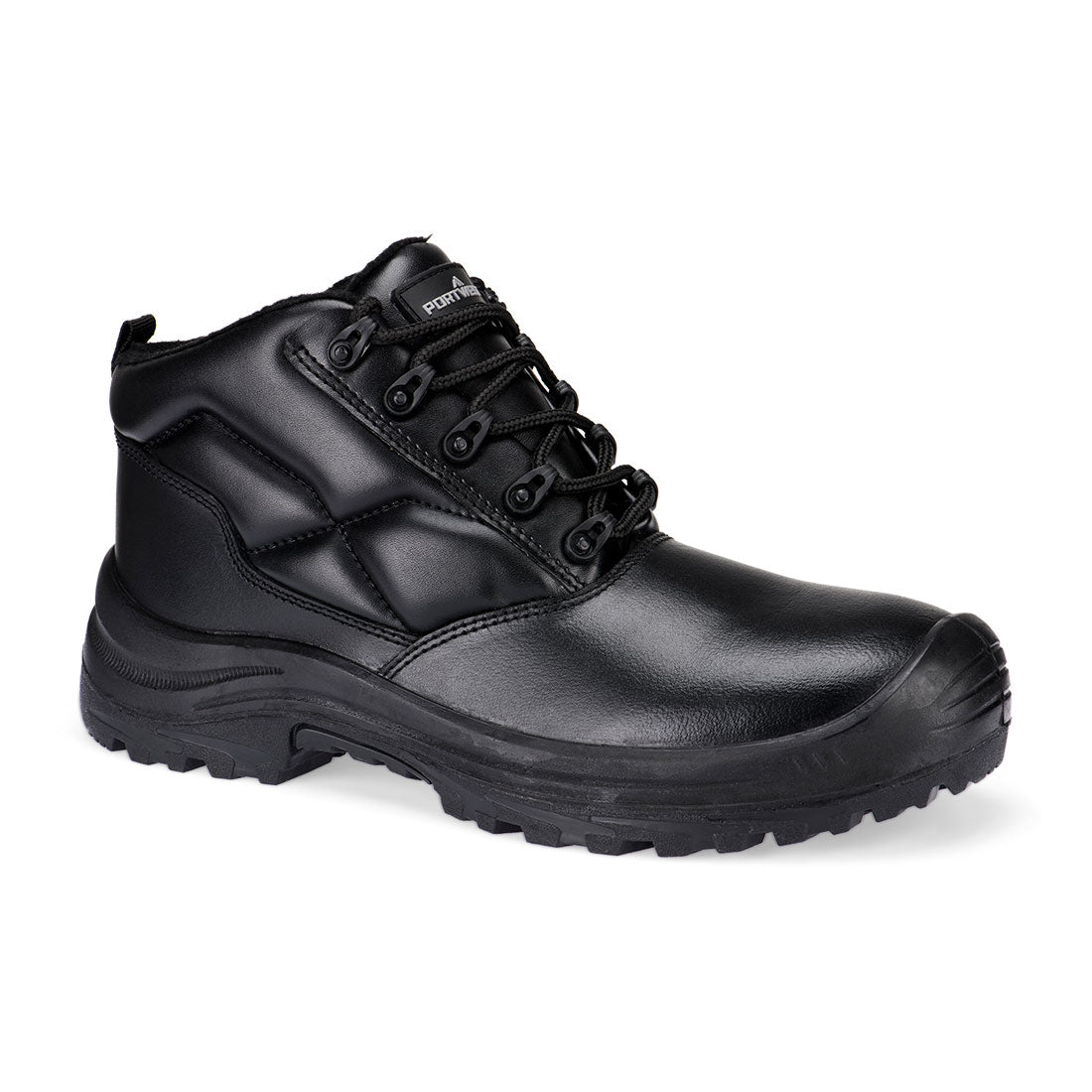 Portwest Composite Leather Winter Boot S3L HRO FO SR in Black, main product image