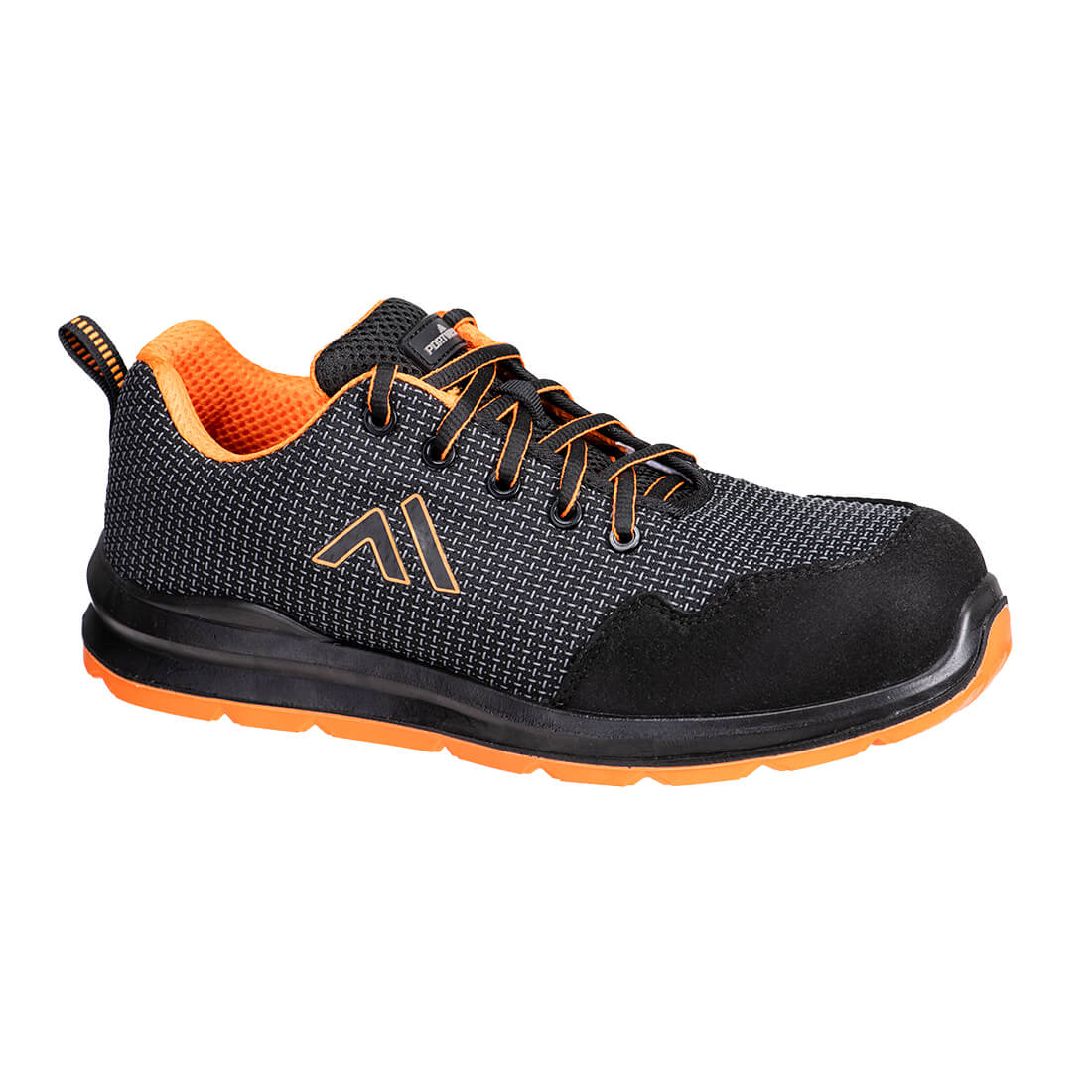 Portwest Composite Textile Trainer S3S SR FO in Black, main product image