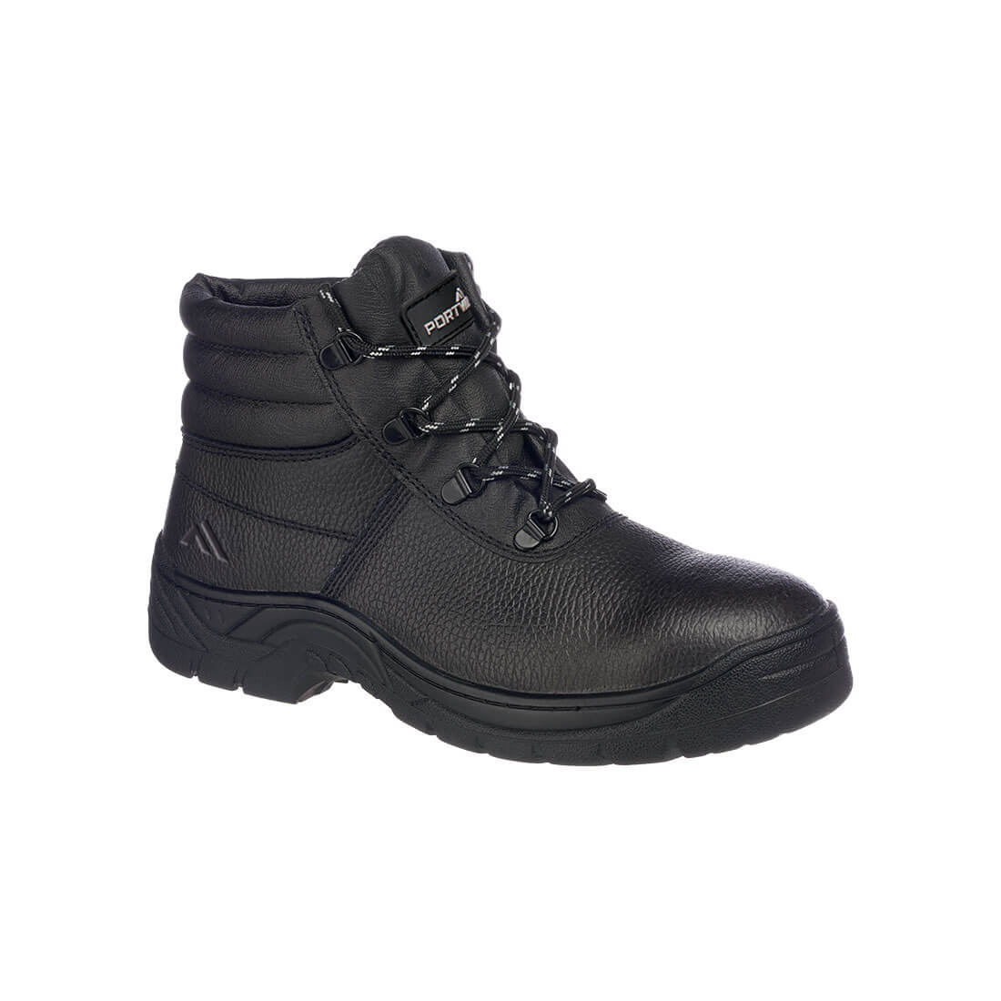 Portwest Steel Leather Ankle Boot S3 HRO SRC in Black, main product image