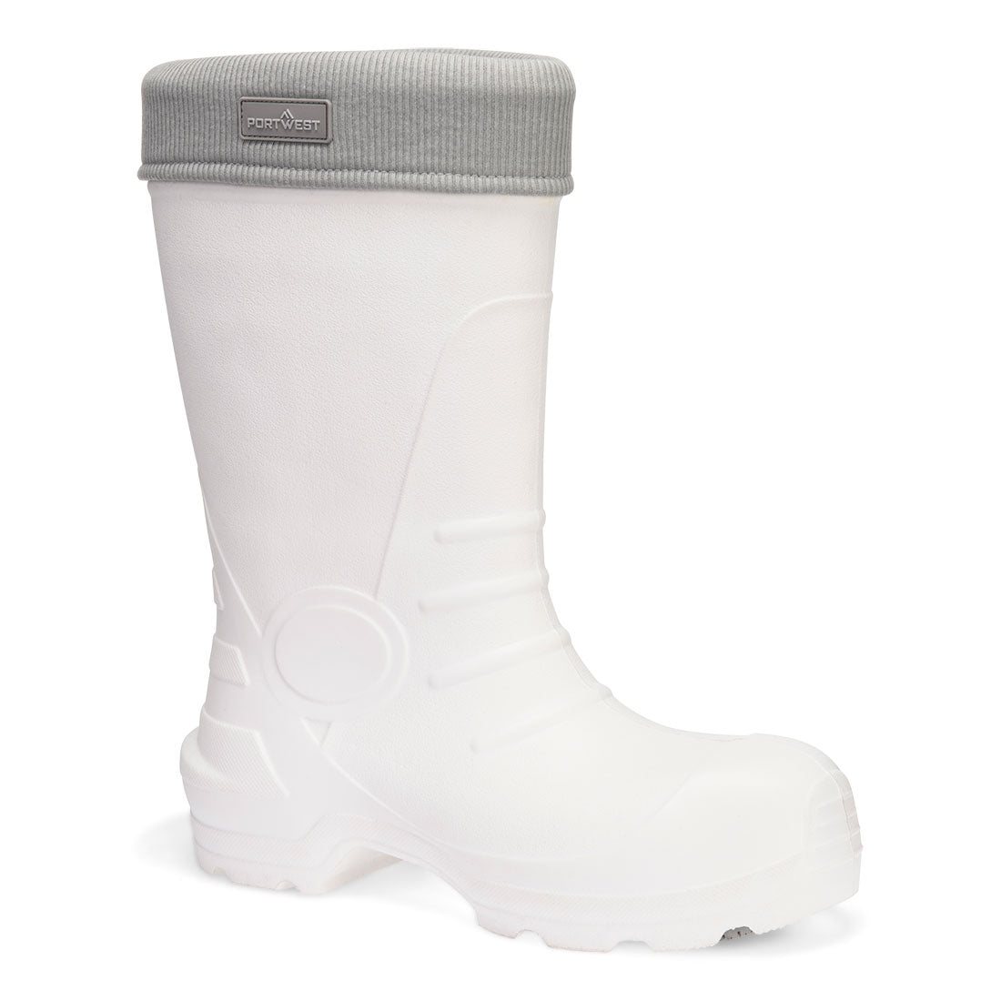 Portwest Composite EVA Wellington S5S CI SR in White/Grey, image 2