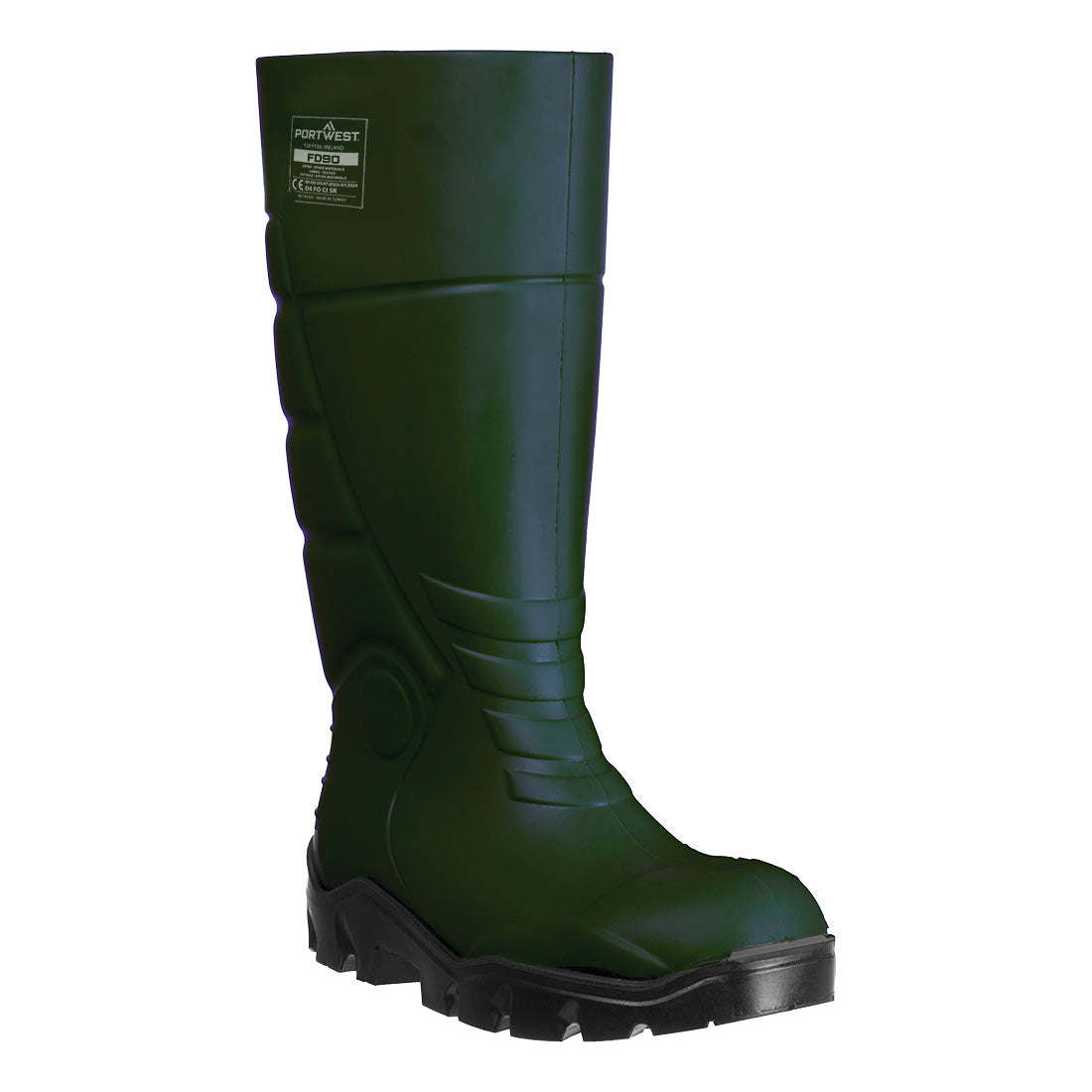 Portwest Occupational PU Wellington O4 FO CI SR in Green, main product image