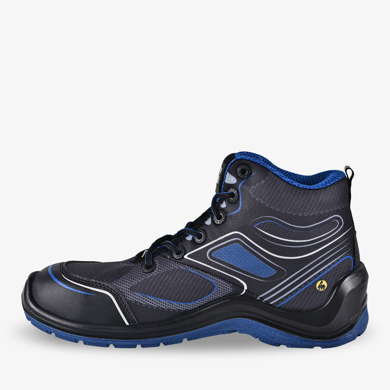 Safety Jogger Flow S1P Mid Blue side view