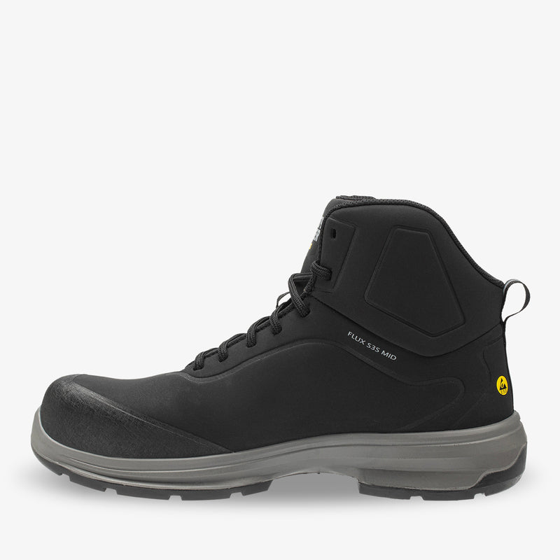 Safety Jogger Flux S3S Mid Black side view