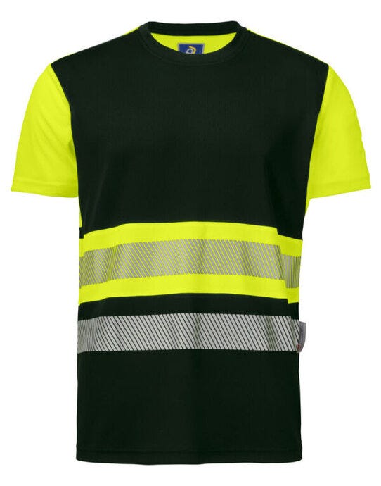 ProJob Workwear ProJob 6020 EN ISO 20471 Class 1 T-Shirt - Yellow/Black