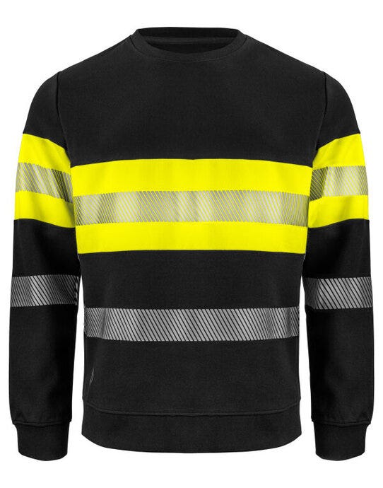 ProJob Workwear ProJob 6129 EN ISO 20471 Class 1 Sweat - Yellow/Black