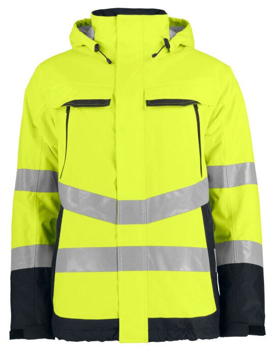 ProJob Workwear ProJob Prio 6441 Padded Class 3 Jacket - Yellow/Black