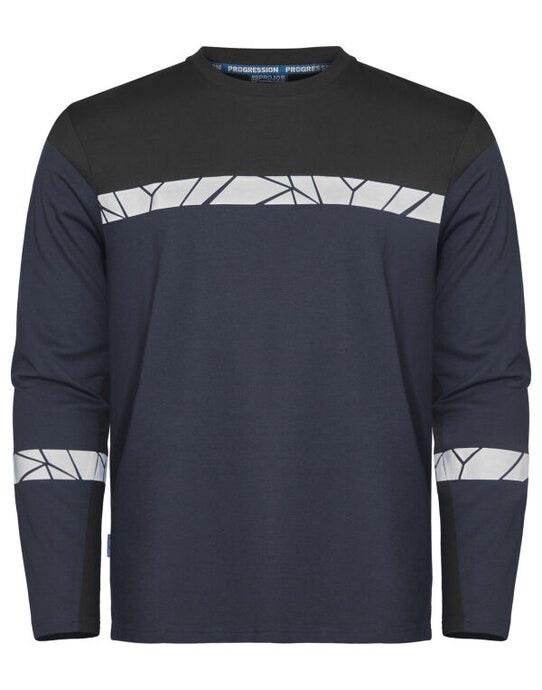 ProJob Workwear ProJob Progression 7002 LS T-Shirt - Navy/Black
