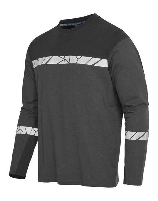 ProJob Workwear ProJob Progression 7002 LS T-Shirt - Grey/Black