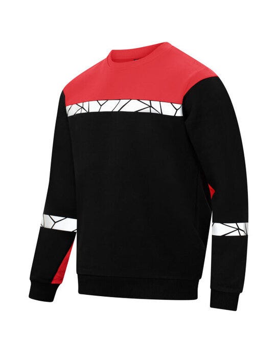 ProJob Workwear ProJob Progression 7101 Sweatshirt - Black/Red