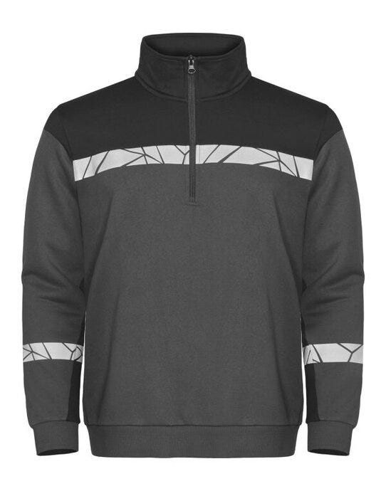 ProJob Workwear ProJob Progression 7102 Half Zip Sweat - Grey/Black