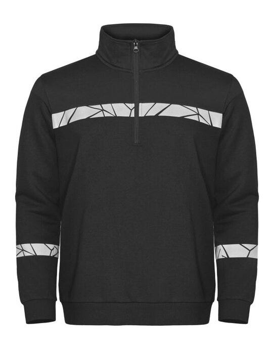 ProJob Workwear ProJob Progression 7102 Half Zip Sweat - Black/Black