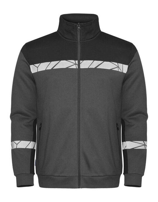 ProJob Workwear ProJob Progression 7103 Full Zip Sweat - Grey/Black