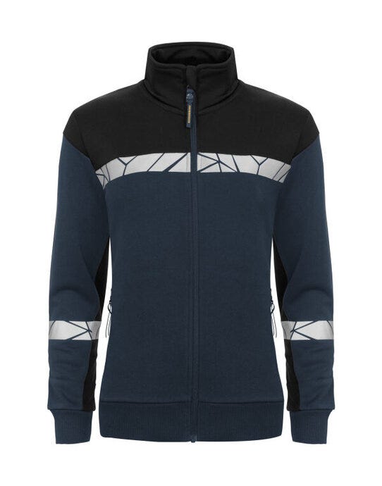 ProJob Workwear ProJob Progression 7105 Ladies FZ Sweat - Navy/Black