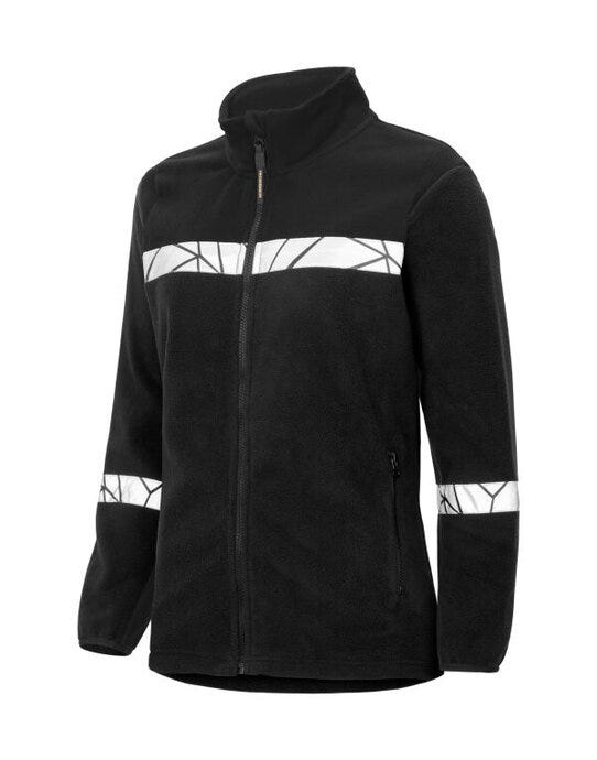 ProJob Workwear ProJob Progression 7301 Ladies FZ Fleece - Black/Black