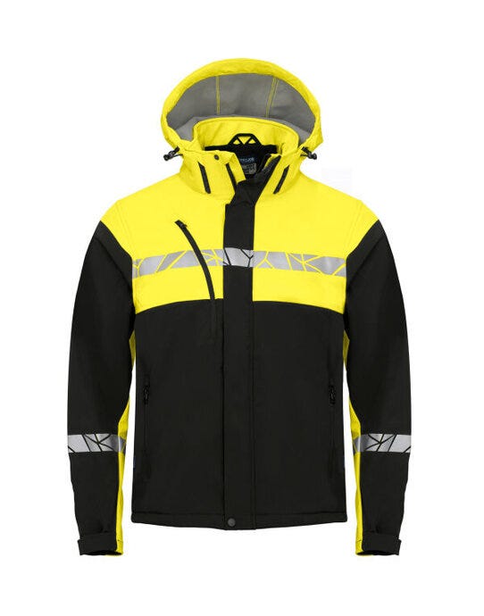 ProJob Workwear ProJob Progression 7400 Softshell Jkt - Black/Yellow