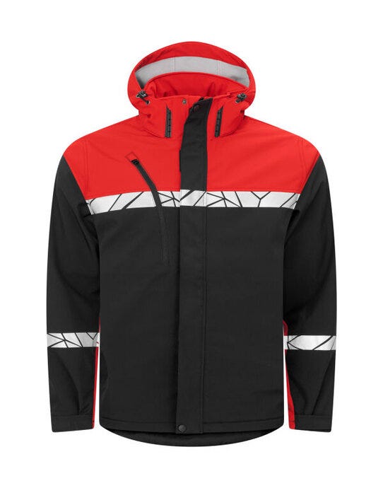 ProJob Workwear ProJob Progression 7400 Softshell Jkt - Black/Red