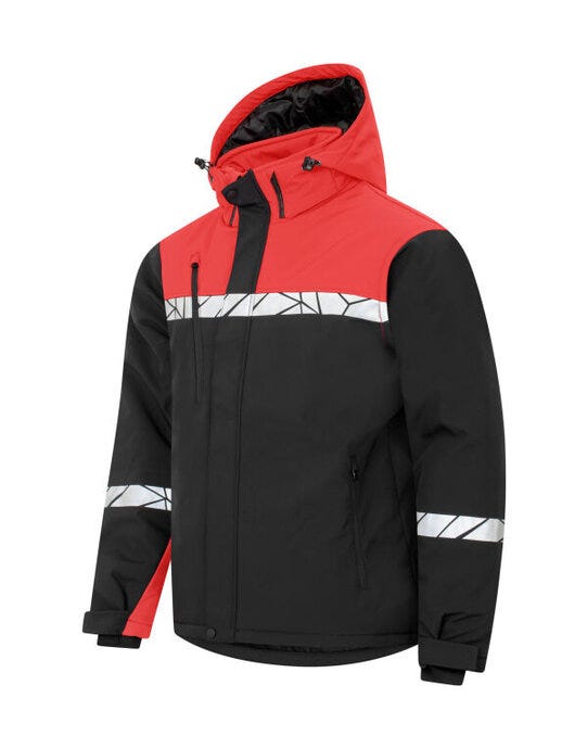 ProJob Workwear ProJob Progression 7413 Padded Softshell - Black/Red