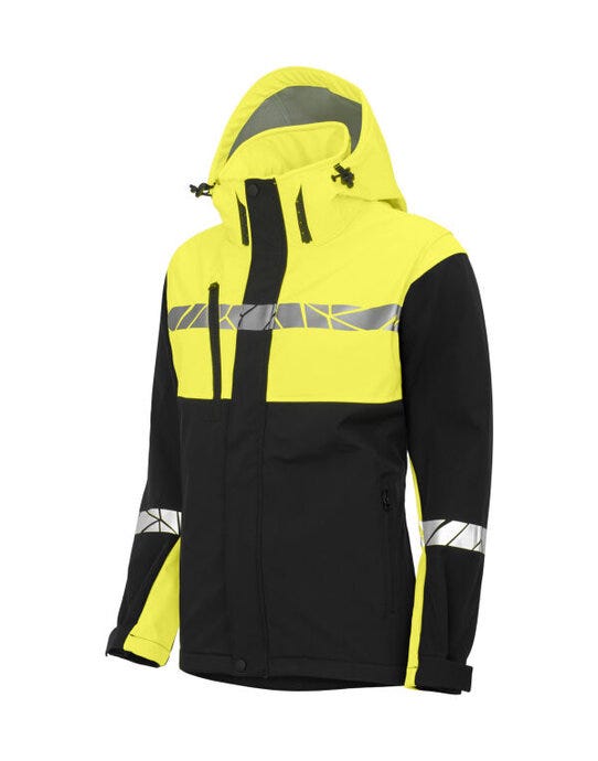 ProJob Workwear ProJob Progression 7417 Ladies Softshell - Black/Yellow