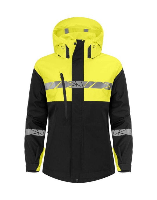 ProJob Workwear ProJob Progression 7419 Ladies Shell Jkt - Black/Yellow