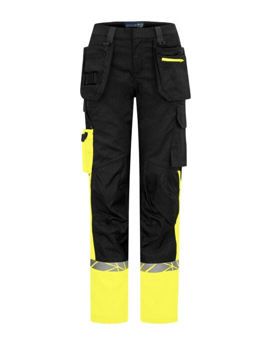 ProJob Workwear ProJob Progression 7513 Ladies Workpant - Black/Yellow