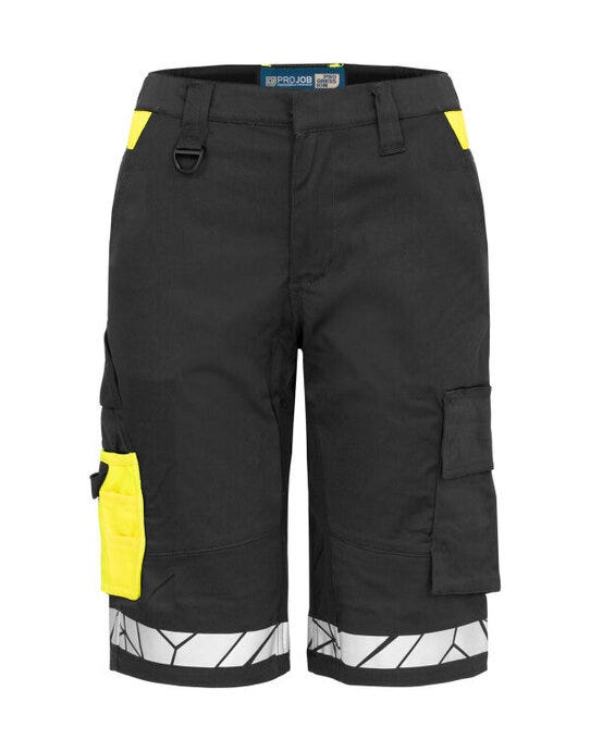 ProJob Workwear ProJob Progression 7514 Ladies Shorts - Black/Yellow