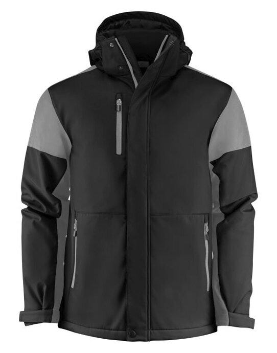 Printer Prime Mens Padded Softshell - Black/Anthracite
