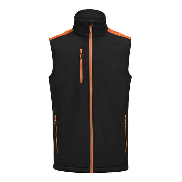 Printer Prime Softshell Vest - Black/Orange